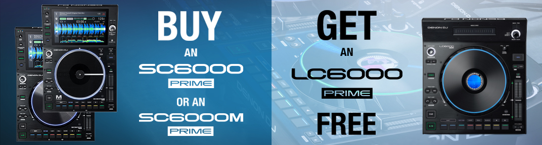 Free Denon LC6000 with any Denon SC6000 Purchase